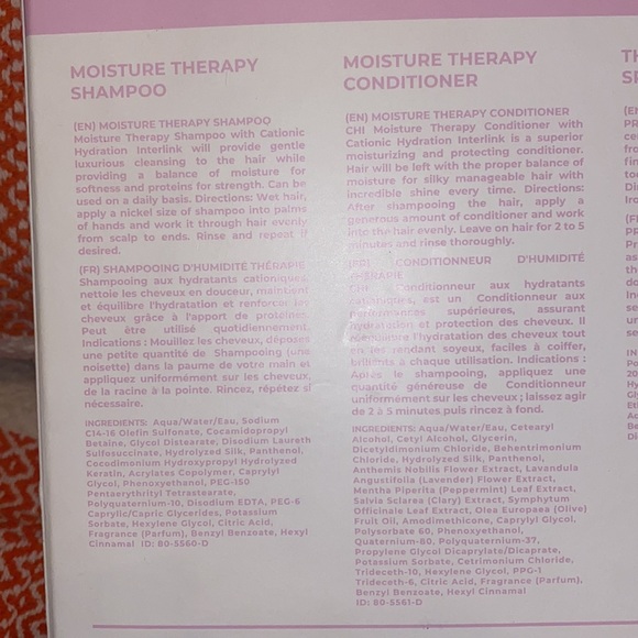 Chi x Barbie Dream Pink hair moisture therapy full size gift set - Picture 3 of 4